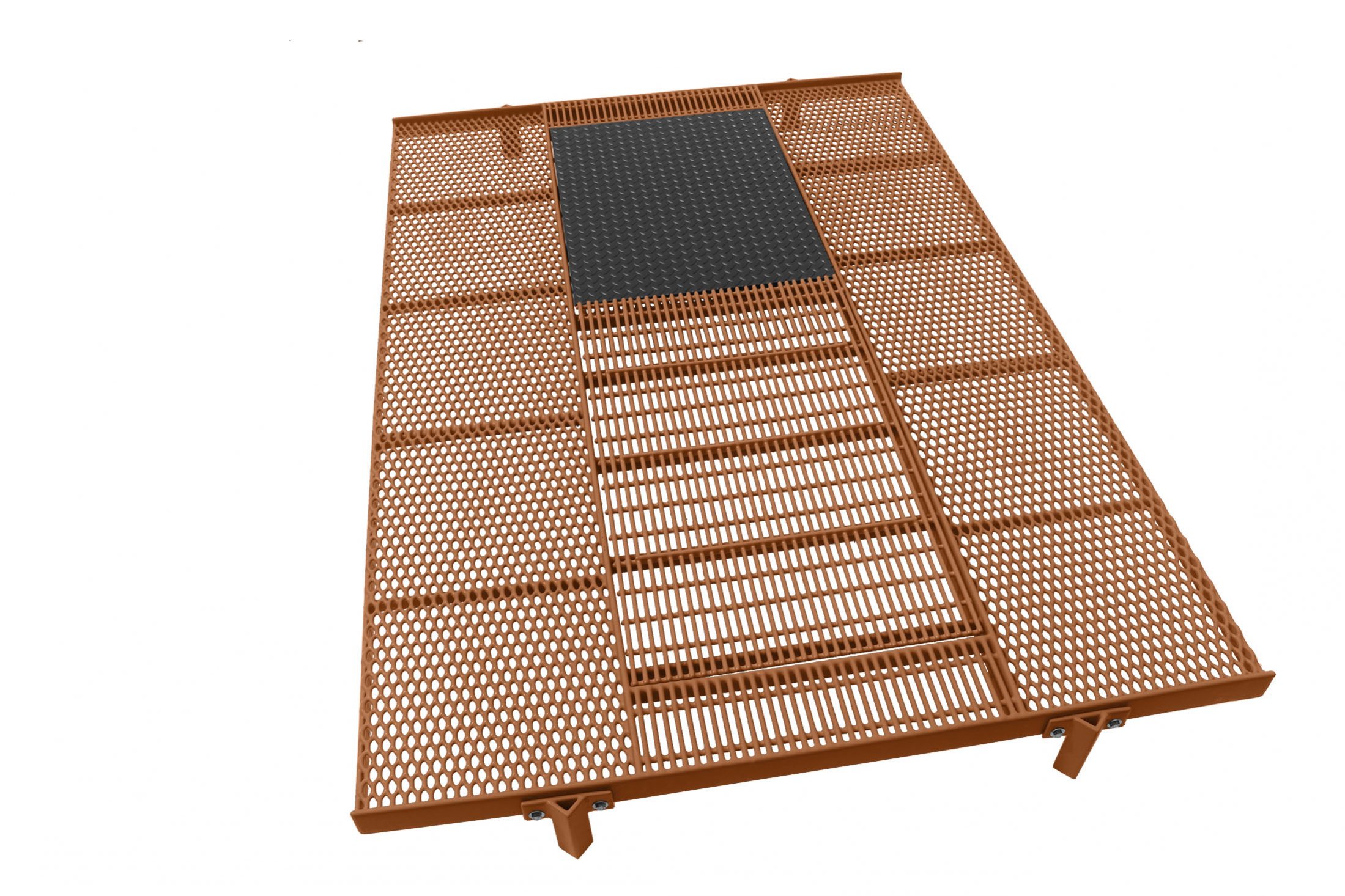 These floors are used in the farrowing barn.